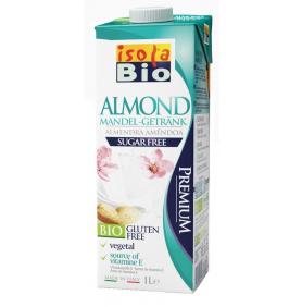 Cel mai nou produs din gama de lapte vegetal Isola Bio: Bautura bio de migdale neindulcita 1l (fara gluten, fara lactoza, fara zahar)