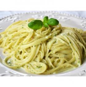 Spaghete integrale cu pesto