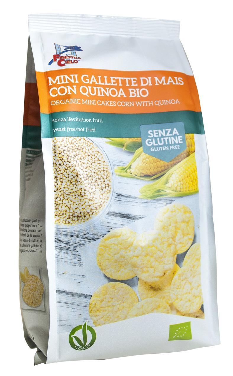 Minirondele bio din porumb cu quinoa 100g (fara gluten, fara drojdie)