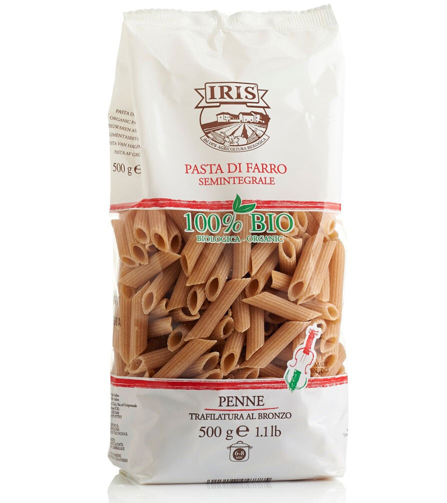 Pasta I Ris Paste bio Penne din spelta, Iris 500g. | Biomania.ro
