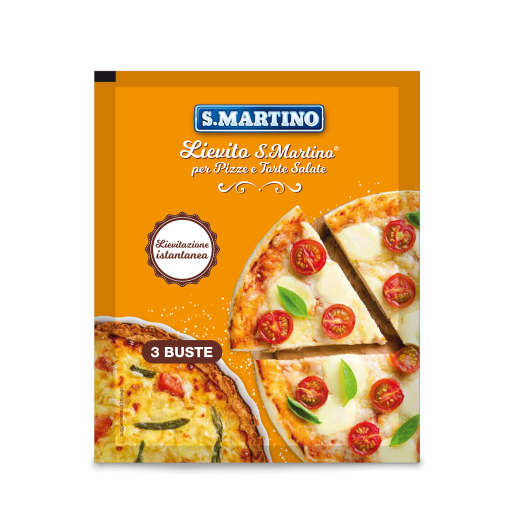 Drojdie pentru pizza si quiche, fara gluten, S.Martino, (3 plicurix16g) 48g