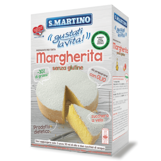 Mix pentru prăjitura Margherita fără gluten, S.Martino, 435g