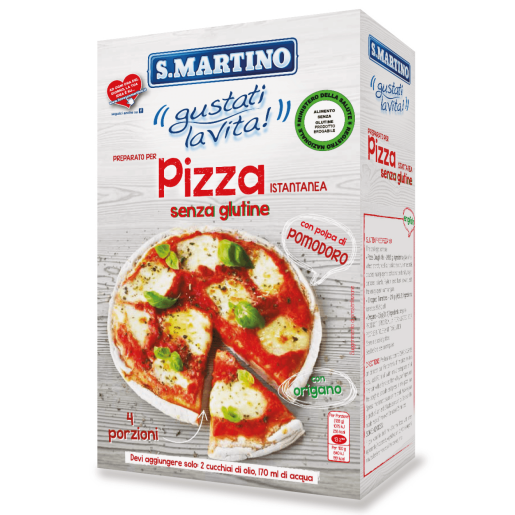 Mix pentru pizza fara gluten 460g. S.Martino