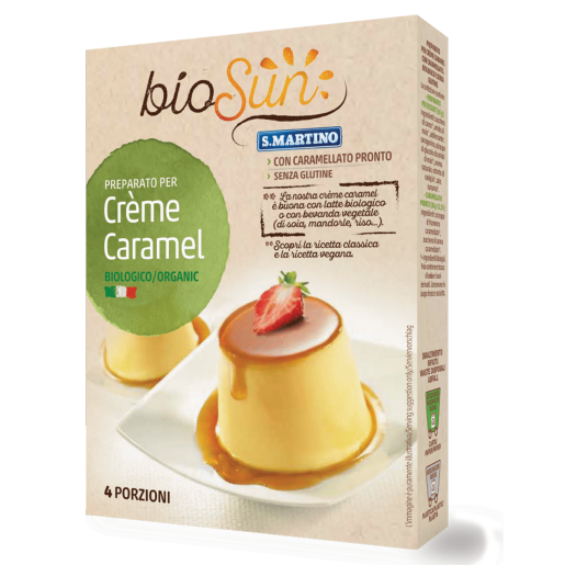 Pudră pentru budincă creme caramel bio fără gluten, vegan 95g bioSUN