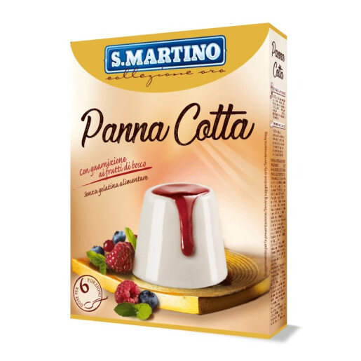 Pudră pentru Budincă Panna Cotta cu mix de fructe de padure, Fără Gluten, S.Martino, 105g