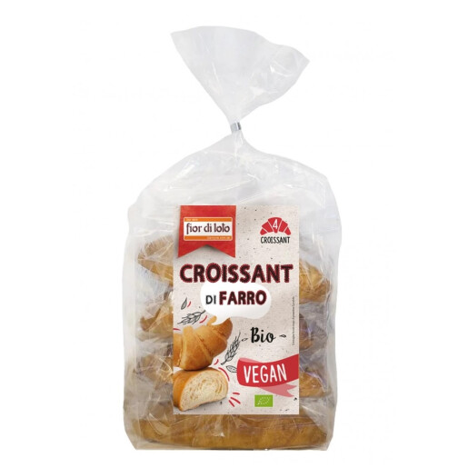 Croissant bio de spelta, vegan, Fior di Loto (4bucx45g) 180g