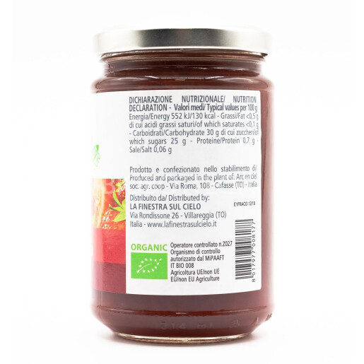 Gem bio de capsune, vegan, La Finestra Sul Cielo 320g 