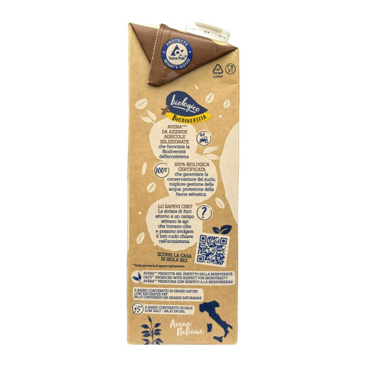 Bautura Bio din ovaz integral, Isola Bio, 1l