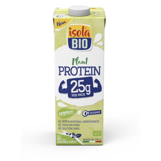 Băutura Bio cu proteine de mazăre. 0% zaharuri, fara gluten, Isola Bio 1L 
