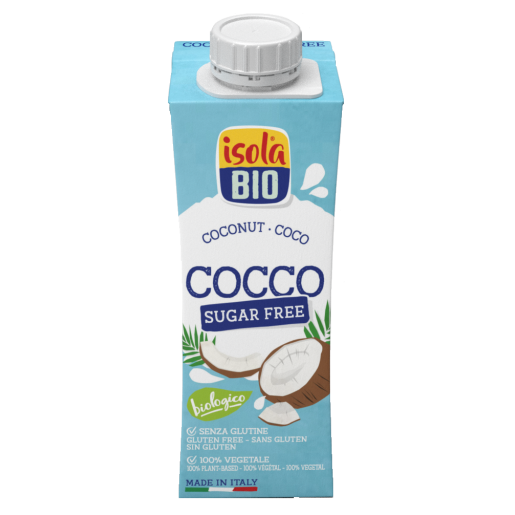 Băutura Bio de cocos, To Go, Isola Bio, fara gluten, fara zahar 250ml 
