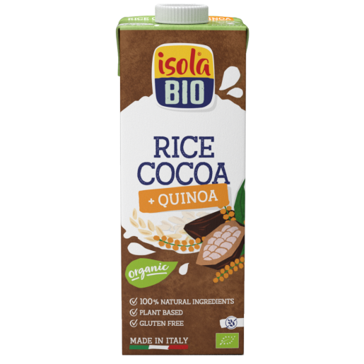 Bautura bio din orez, quinoa si cacao Isola Bio 1L (fara lactoza, fara gluten)