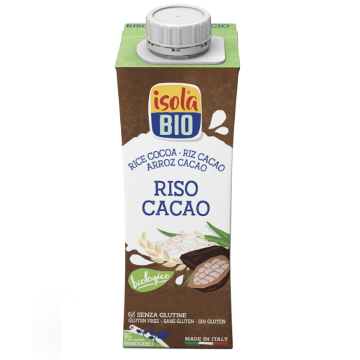 Băutura Bio de orez si cacao, fara gluten, Isola Bio, 250ml