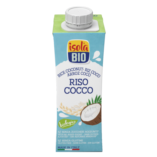 Bautura Bio din orez si nuca de cocos, Isola Bio, 250ml ( fara gluten) 