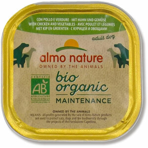 Almo Nature BioOrganic Maintenance Hrana umeda pentru caine adult, cu pui si legume 300g 