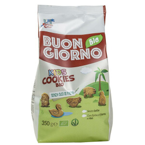 Biscuiti BuongiornoBio Kids din spelta cu orez (produs vegan) 350g