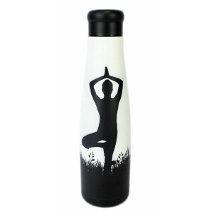 Sticlă termoizolantă din otel inoxidabil, model yoga 550ml 