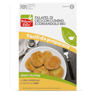 Preparat pentru Falafel bio cu naut, chimen si coriandru (fara gluten, vegetal), La Finestra Sul Cielo 100g