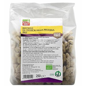 Cereale Bio din tarate cu prune, vegan, La Finestra Sul Cielo, 250g