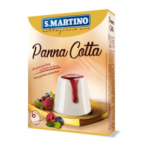 Pudră pentru Budincă Panna Cotta cu mix de fructe de padure, Fără Gluten, S.Martino, 105g