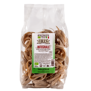 Paste bio Tagliatelle din grau integral, Iris 500g.