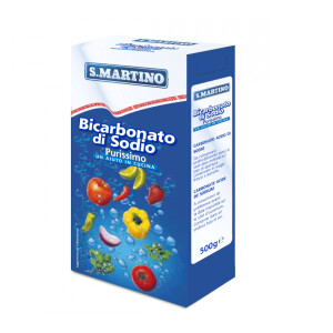 Bicarbonat de sodiu, pur, pentru uz alimentar, S.Martino, 500g