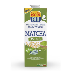 Băutură bio din Ovăz cu Matcha, fara zahar, Isola Bio,1l 