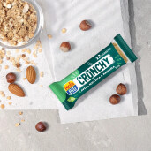 Baton Bio crocant cu ovăz, alune și migdale, Isola Bio 50g 