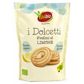 Biscuiți Frollini cu Lămâie Bio, Fără Gluten, Vegan, Vivibio 100g