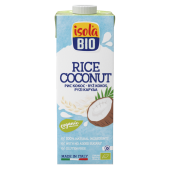 Bautura bio din orez cu nuca de cocos Isola Bio 1L (fara gluten, fara lactoza)