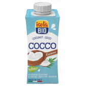 Crema bio din nuca de cocos pentru gatit Isola Bio 200ml (fara lactoza, fara gluten)