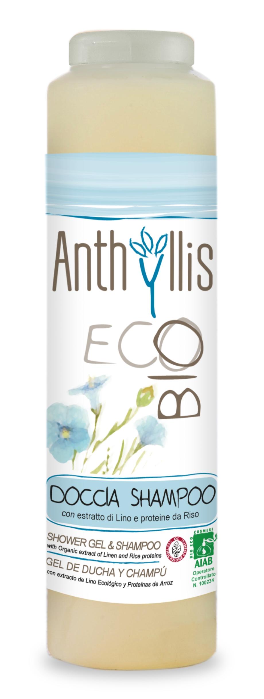 Sampon si gel de dus cu extract de in ECO BIO Anthyllis 250 ml